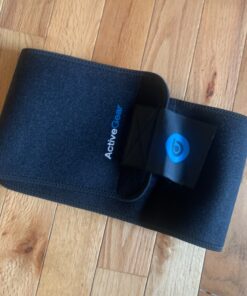 ActiveGear Waist Trimmer Belt Slim Body Sweat Wrap for Stomach and Back Lumbar Support Blue Medium 27 81OSLw95UXL