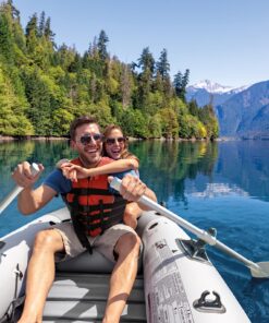 INTEX 68376EP Mariner 4 Inflatable Boat Set: Includes Deluxe 54in Aluminum Oars and High-Output-Pump – SuperTough PVC – Inflatable Thwart Seats – 4-Person – 1100lb Weight Capacity 32 81OTGZjAVdL