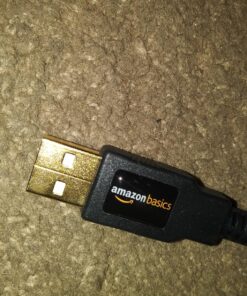 Amazon Basics USB-A to Mini USB 2.0 Fast Charging Cable, 480Mbps Transfer Speed with Gold-Plated Plugs, 3 Foot, Black 3 Feet 1-Pack 46 81OTWBCU2wL