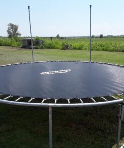 SkyBound Replacement Trampoline Mat, Fits 14ft Frames w/Spring Tool and Durable V-Rings, Bounce Safely with Extra Rows of Stitching - Jumping Mat for 14ft Round Trampoline - Fit 72, 88, and 96 Springs 150” Wide | 72 Rings | Fits 5.5” springs Black 38 81OTwn9 I5L