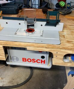 BOSCH RA1171 25-1/2 in. x 15-7/8 in. Benchtop Laminated MDF Top Cabinet Style Router Table with 2 Dust Collection Ports 61 81OV0rIa8L
