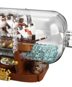 Alternative view of LEGO Ideas Ship in a Bottle 92177 Expert Building Kit, Snap Together Model Ship, Collectible Display Set and Toy for Adults (962 Pieces),Multicolor