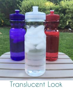 Rolling Sands BPA-Free 24 Ounce Clear with Pink Water Bottles, Bulk 30 Pack, Made in USA Clear/Pink 10 81OY6mbGbSL