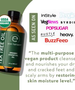 Eve Hansen Organic Tea Tree Oil (4oz) | Melaleuca Alternifolia | Pure Tea Tree Essential Oil for Skin, Scalp, Nails and Aromatherapy 25 81OZ5rbO9ZL
