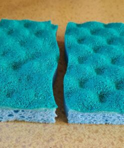 O-Cedar Scrunge Multi-Use (Pack of 6) Non-Scratch, Odor-Resistant All-Purpose Scrubbing Sponge Safely Cleans All Hard Surfaces in Kitchen and Bathroom, 6 Count (Pack of 1), Blue 6 Count (Pack of 1) 55 81ObQgMePL