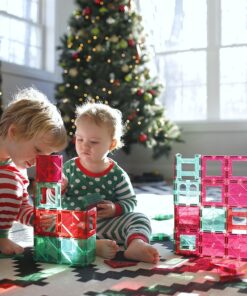 Playmags 150-Piece Magnetic Tiles Building Set – 3D Magnet Building Blocks, Creative Imagination, Inspirational, Educational STEM Toys for Kids with 1 Car Single 41 81ObjUq8cyL