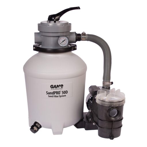 GAME SandPRO 50D Series, Complete 0.5HP Replacement Pool Sand Filter Unit, Designed for Intex & Bestway Pools, High-Performance Above-Ground Pool Vacuum, Energy Efficient, Easy to Operate