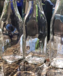 Bormioli Rocco Glass 8.5 Ounce Swing Top Bottle, Set of 4 4 Count (Pack of 1) 12 81OdpDR1CkL