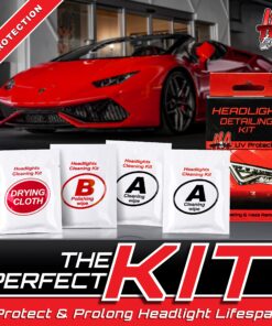 H&A QUALITY Headlight Restoration Kit, Car Headlight Cleaner and Car Detailing Kit Cleaning Wipes with UV Protectant Clear Top Coat, Headlights Polishing Wipe to Remove Haze and Shine Dull Headlights 46 81OfF0E3yYL