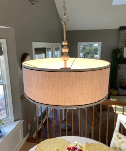 Kenroy Home Casual 3 Light Pendant ,20 Inch Height, 22 Inch Diameter with Brushed Steel Finish Modern 21 81OgAYINXlL