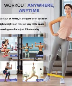 Exercise Bands Resistant Band Workout Excercise Bands for Booty Building with 2 Workout E-Books for Strength Training and Physical Therapy - Fitness Loops for Hips and Leg 5 set blue 24 81OgNXQ5MZL