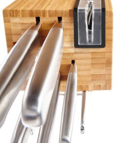 Alternative view of KitchenAid KKFSS14BO 14 Piece Classic Forged Series Brushed Stainless Steel Cutlery Set, Bamboo Wood 14 PC Classic Forged Cutlery Set