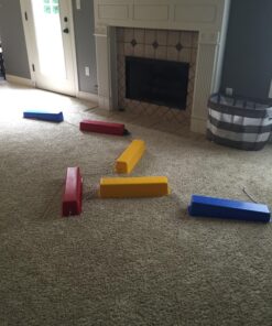 edxeducation Step-a-Logs - Supplies for Physical Play - Indoor and Outdoor - Exercise and Gross Motor Skills - Stackable - Build Coordination 28 81OhfQkYVNL