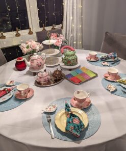 Gracie China Tea Bag Caddy Holder, Set of 4 (Rose Chintz) 15 81OibtgL1yL