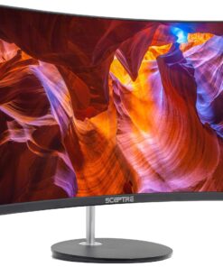 Sceptre Curved 24-inch Gaming Monitor 1080p R1500 98% sRGB HDMI x2 VGA Build-in Speakers, VESA Wall Mount Machine Black (C248W-1920RN Series) 31 81OjbZHDdML