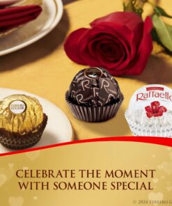 Alternative view of Ferrero Collection, 12 Count, Assorted Milk and Dark Chocolate Hazelnut and Coconut, Valentine's Chocolate Gift Box, 4.6 oz