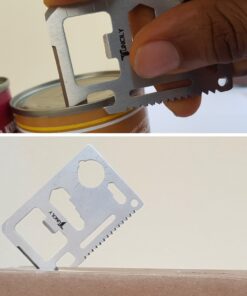 Survival Credit Card Multitool by Tuncily (Silver) - 11 in 1 Wallet Multipurpose Tool, Bottle Opener, Everyday Utility Tactical Multi Tool, Christmas Gifts Stocking Stuffers for Men 11 81OlnIo3L