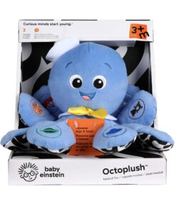 Baby Einstein Octoplush Musical Huggable Stuffed Animal Plush Toy, Learn Colors in 3 Languages, Blue, 11" Age 3 Month and up, Musical Octopus Plush 11" 37 81Om3AHwZL