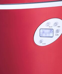 NewAir Portable Ice Maker 50 lb. Daily | Red | 3 Size Bullet Shaped Ice | First Batch Under 10 Minutes | Self Cleaning Quiet Operation Countertop Ice Machine | AI-215R 26 81OmPv73WIL