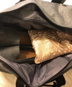 Convertible Garment Bag with Shoulder Strap, Modoker Carry on Garment Duffel Bag for Men Women - 2 in 1 Hanging Suitcase Suit Travel Bags (Grey) Ash Grey 71 81OmmFH6SBL