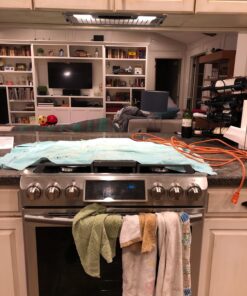 Broan Aluminum Power Pack Range Hood Insert, Exhaust Fan and Light Combo for Over Kitchen Stove, Silver, 6.0 Sones, 390 CFM 20.5-Inch 49 81OnBzHoBL