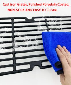 Direct store Parts DC115 Polished Porcelain Coated Cast Iron Cooking grid Replacement for Charbroil, Centro, Broil King, Costco Kirkland, K Mart, Master Chef Gas Grill 13 81OnuFJliL