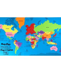 Imagimake Mapology World Map Puzzle - Includes Country Flags & Capitals | Educational Toys for Kids 5-7 | Fun Jigsaw Puzzle for Girls & Boys Toy Age 6-8 | Games for Kids 8-12 for Kids World with Capitals 42 81OoyRyRVS