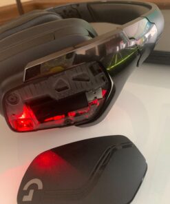 Logitech G935 Wireless DTS:X 7.1 Surround Sound LIGHTSYNC RGB PC Gaming Headset - Black/Blue G935 Only 50 81OpeUijMUL