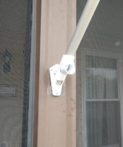 Valley Forge, American Flag, Aluminum Bracket White Powder Coated, 2-Position Pole Holder 1 inches 29 81Oqnv zcL