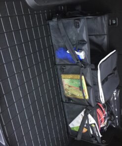 Tuff Viking Convertible Large 3 Compartment SUV Trunk Organizer | Grocery Organizer w Tie Down Straps and Insulated Leakproof Cooler Bag for Cars, Trucks and SUVs. PATENTED (4-in-1 w/Cooler, Black) 3-in-1 w/ Cooler bag 34 81Or1MumizL