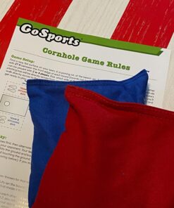 GoSports Flag Series Wood Cornhole Sets – Choose American Flag or State Flags – Includes Two Regulation Size 4 ft x 2 ft Boards, 8 Bean Bags, Carrying Case and Rules America 36 81Osey2gMWL