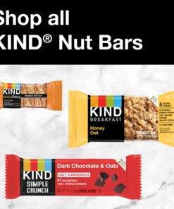 KIND Healthy Grains Bars, Peanut Butter Dark Chocolate, Gluten Free, 1.2 oz, 5 Count (6 Pack) 5 Count (Pack of 6) 17 81OtBIppT3L