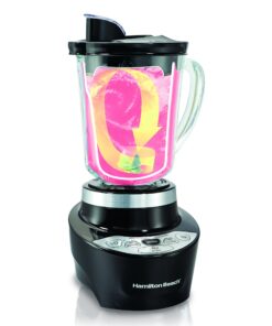 Hamilton Beach Smoothie Smart Blender with 5 Speeds & 40 oz Glass Jar, Black (56206) 12 81OtJhCwGDL
