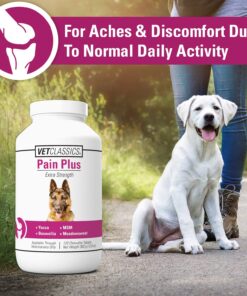Vet Classics Pain Plus Extra Strength Health Supplement for Dogs - 120 Chewable Tablets 11 81OtTrkzG2L