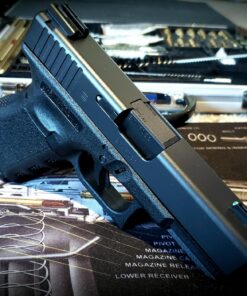 TRUGLO TFO Tritium & Fiber-Optic Handgun Sight | Snag-Resistant Front & Rear Bright Night Sights, Compatible with Glock Handguns Green Glock Low Set 28 81OtvMn2oWL