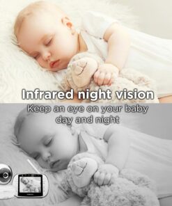 Motorola MBP36S-2 Video Baby Monitor -Two Cameras, 3.5" LCD Color Screen Display, 2-Way Audio -Remote Pan, Tilt, Zoom, Infrared Night Vision -5 Lullabies, Room Temperature Display, 1000ft Range 2-Cameras 14 81Ouj3kCHaL