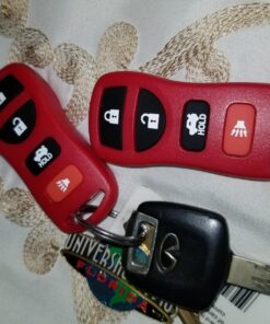KeylessOption Keyless Entry Remote Control Car Key Fob Replacement for KBRASTU15-Red (Pack of 2) Red 20 81OxPG7oX5L