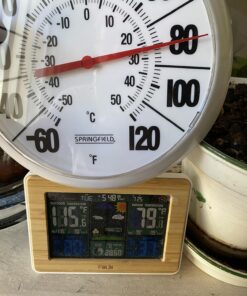 Springfield Indoor Outdoor Big Bold Thermometer, 8.5 Inch, White 44 81OxWM0Vi7L