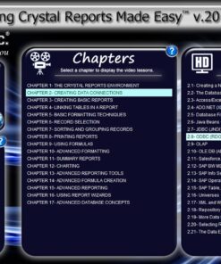 Alternative view of TEACHUCOMP Video Training Tutorial for Crystal Reports v. 2013 and 2011 DVD-ROM Course and PDF Manual