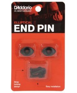 D'Addario Accessories Elliptical End Pins, Black 18 81OzNaLnL L