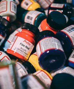 Angelus Brand Acrylic Leather Paint Waterproof 1oz - Flat Black & Flat White Duo 15 81OzTyAn7qL