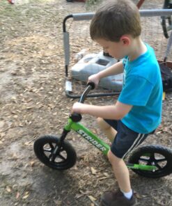 Strider 12” Classic Bike - No Pedal Balance Bicycle for Kids 18 Months to 3 Years - Includes Built-In Footrest, Handlebar Grips & Flat-Free Tires N 24 81OzkUTnW2L