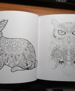Adult Coloring Books Set - 3 for Grownups 120 Unique Animals, Scenery & Mandalas Designs. Adults Relaxation. 42 81P 5RMIx1L