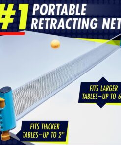 NIBIRU SPORT Ping Pong Paddles Set - Professional Table Tennis Rackets and Balls, Retractable Net with Posts and Storage Case - Pingpong Paddle and Game Table Accessories 9 81P0AmnbR8L