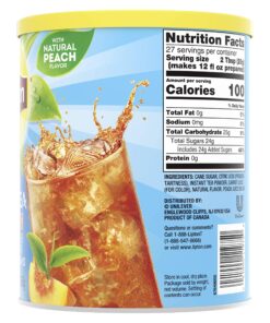 Lipton Peach Iced Tea Mix, Sweetened, Makes 10 Quarts (Pack of 6) 21 81P0TTptj7L