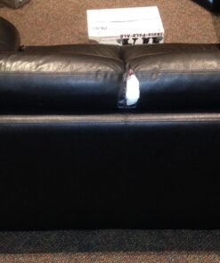 MastaPlasta Self-Adhesive Premium Leather Repair Patch - Black 8in x 4in (20 x 10 cm). Instant Upholstery Quality Patch for Sofas, Car Interiors, Bags, Jackets, Vinyl & More A Black Leather 38 81P1OWS1W1L 1