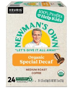 Newman's Own Organics Newman's Special Decaf Keurig Single-Serve K-Cup Pods, Medium Roast Coffee, 24 Count 12 81P1UahrYGL