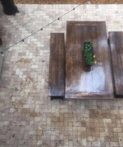 Amazon Basics Dining Table Outdoor Patio Furniture Cover, 75" Rectangle Rectangular Table 75"x45" 42 81P1el4opYL