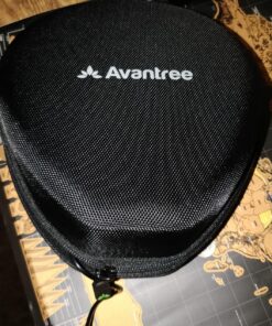 Avantree Audition - Bluetooth Over-Ear Headphones with Long-Lasting Durable Build, Built-in Mic, 40h Battery Life and Wireless or Wired Modes for Phone, PC & Laptop Black, Red 57 81P1rRFr17L