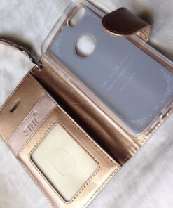 FYY Designed for iPhone SE Case 2016 (1st Generation) / iPhone 5 Case/iPhone 5s Case, Luxury PU Leather Wallet Phone with Card Holder Protective Shockproof Kickstand Case Cover Gold A-Gold 33 81P28xxOS2L